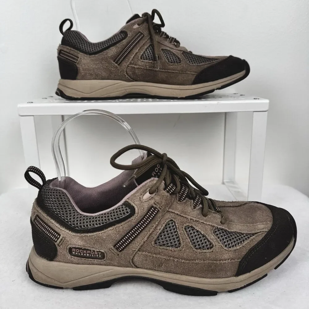 Rockport‎ Walkability Hiking Sneakers Womens 8.5 Brown Trail Shoes Outdoors